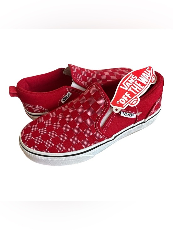sneakers toddler red checkerboard vans Vans Kids Red Checkerboard Slip-Ons Youth Size NWT